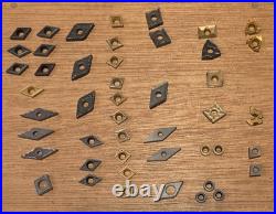 100+ Carbide Inserts Machinist Lathe Turning Threading Grooving Mixed Tooling