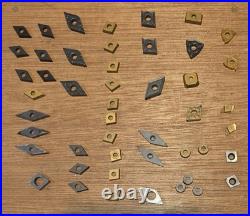 100+ Carbide Inserts Machinist Lathe Turning Threading Grooving Mixed Tooling