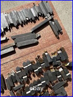100+ Lathe Bit Lot of Machinist Lathe Cutting Turning Mo-Max Armstrong