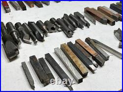 100+ Lathe Cutter Bits Mixed Sizes Shapes Mixed Materials High Carbon Lot +