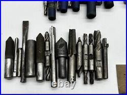 103 Lot Machinist Tools Starrett Luftkin M&M Putman RexAA Lathe Tool Bits Mills