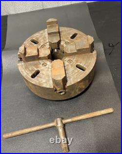 10 Inch 4-Jaw Independent Lathe Chuck Heavy Duty Machinist Metalwork Tooling