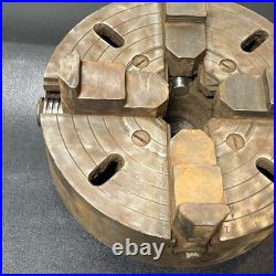 10 Inch 4-Jaw Independent Lathe Chuck Heavy Duty Machinist Metalwork Tooling