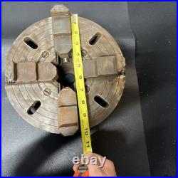 10 Inch 4-Jaw Independent Lathe Chuck Heavy Duty Machinist Metalwork Tooling