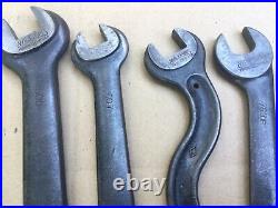 (10) Machinist Lathe Wrench Set, Old Williams Logo Numbered, See Descrip/ Pics