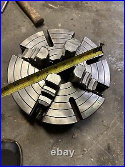 11 L-0 4 Jaw Independent Metal Lathe Chuck Machinist Tool Slotted Tapered Nose