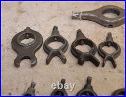 12 lathe dogs 1/2 1 capacity straight & split tail machinist tool lot