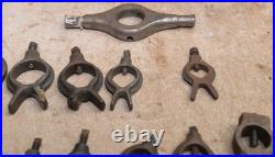 12 lathe dogs 1/2 1 capacity straight & split tail machinist tool lot