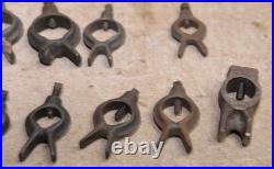 12 lathe dogs 1/2 1 capacity straight & split tail machinist tool lot