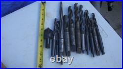 12pc Morse Taper 2 MT Drill Bit Lot Metal Lathe Machinist Tool Maker Box Find #4