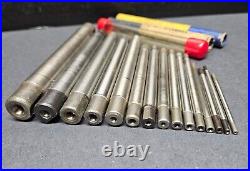 15pc Center Turning Lathe / Grinder Mandrel Lot USA Grinding Tapered Machinist 15pc Center Turning Lathe / Grinder Mandrel Lot USA Grinding Tapered Machinist
