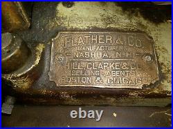 1880's Flather & Co. 14x36 Machinist Lathe And Tooling