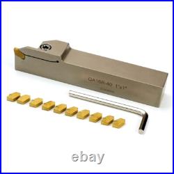 1x1Shank Heavy Duty Indexable Lathe Grooving Parting Cut-Off Holder with 10