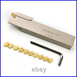 1x1Shank Heavy Duty Indexable Lathe Grooving Parting Cut-Off Holder with 10
