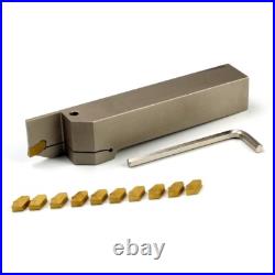 1x1Shank Heavy Duty Indexable Lathe Grooving Parting Cut-Off Holder with 10