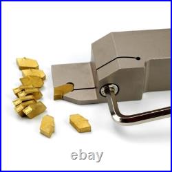 1x1Shank Heavy Duty Indexable Lathe Grooving Parting Cut-Off Holder with 10