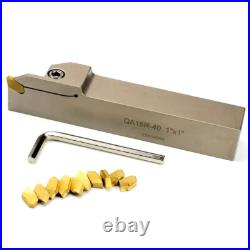 1x1Shank Heavy Duty Indexable Lathe Grooving Parting Cut-Off Holder with 10
