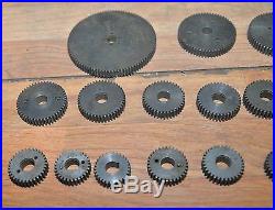 21 lathe gears 96 30 threading gear lot South Bend machinist vintage tools