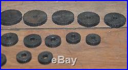 21 lathe gears 96 30 threading gear lot South Bend machinist vintage tools