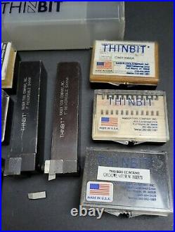 21pc Kaiser Thinbit Tool Holder & Insert Lot Grooving Face ID/OD Lathe Machinist