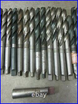 26 +1 MT2 HSS Morse Taper Shank Drill Tool Lot Machinist Lathe Mill CNC Many NOS
