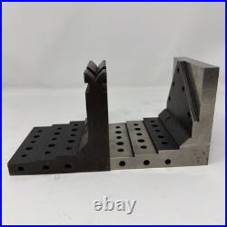 2 MACHINIST LATHE MILL Large Tool Maker Ground Right Angle Tomb Stone Fixture