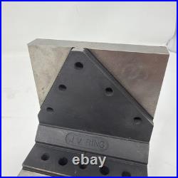 2 MACHINIST LATHE MILL Large Tool Maker Ground Right Angle Tomb Stone Fixture