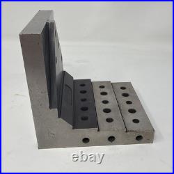 2 MACHINIST LATHE MILL Large Tool Maker Ground Right Angle Tomb Stone Fixture