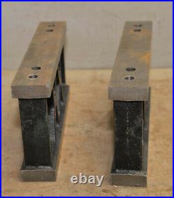 2 Stevens Engineering USA cast iron inspection stands lathe mill machinist tools