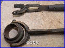 2 antique brass perfect handle lathe tool tooling change wrench machinist lot