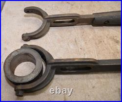 2 antique brass perfect handle lathe tool tooling change wrench machinist lot