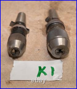 2 keyless chuck Rohm 1-13mm & Albrecht 0-10mm machinist lathe tool lot K1