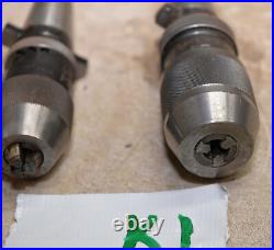 2 keyless chuck Rohm 1-13mm & Albrecht 0-10mm machinist lathe tool lot K1