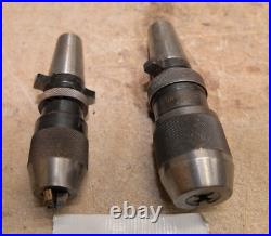 2 keyless chuck Rohm 1-13mm & Albrecht 0-10mm machinist lathe tool lot K1