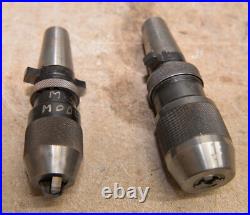 2 keyless chuck Rohm 1-13mm & Albrecht 0-10mm machinist lathe tool lot K1