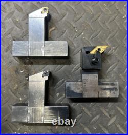 3pc CNC Turret Metal Lathe Turning Center Tool Holder Lot 1 Shank Machinist