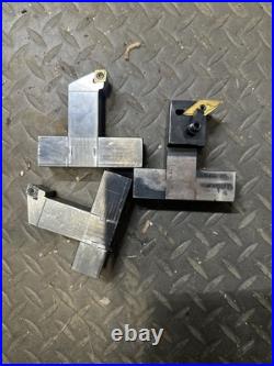 3pc CNC Turret Metal Lathe Turning Center Tool Holder Lot 1 Shank Machinist