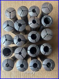 40+ Pc Machinist Collet Lot Assorted Lathe CNC Tooling Step Collets