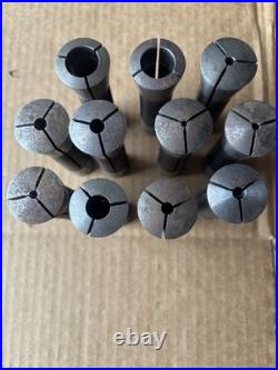 40+ Pc Machinist Collet Lot Assorted Lathe CNC Tooling Step Collets