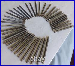 40 vintage simonds HSS lathe tool bits lot 5/16 width machinist triangular ends