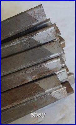 40 vintage simonds HSS lathe tool bits lot 5/16 width machinist triangular ends