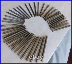 40 vintage simonds HSS lathe tool bits lot 5/16 width machinist triangular ends