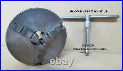 #426 Rockwell 46-950 3 Jaw Chuck Vintage Machinist Wood Worker Lathe Tool