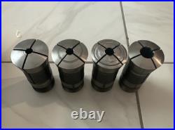 4pc Hardinge 16c Hex Collet Set 3/8 7/16 (1/2) 3/4 Metal Lathe Machinist Tool