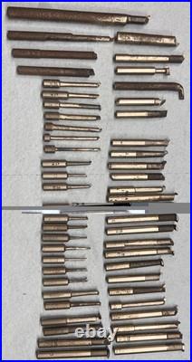 53pc NOS Machinist Tool Lot Bokum Detroit -HSS Carbide, Boring, Threading, more