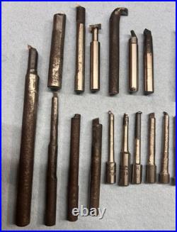 53pc NOS Machinist Tool Lot Bokum Detroit -HSS Carbide, Boring, Threading, more