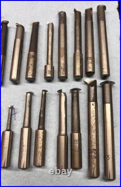 53pc NOS Machinist Tool Lot Bokum Detroit -HSS Carbide, Boring, Threading, more