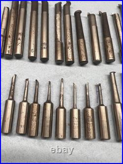 53pc NOS Machinist Tool Lot Bokum Detroit -HSS Carbide, Boring, Threading, more