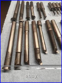 53pc NOS Machinist Tool Lot Bokum Detroit -HSS Carbide, Boring, Threading, more