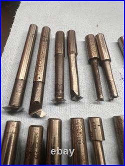 53pc NOS Machinist Tool Lot Bokum Detroit -HSS Carbide, Boring, Threading, more